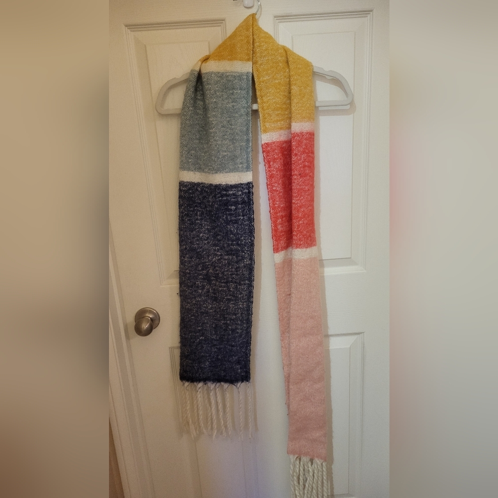 Colorful Block Pattern Scarf